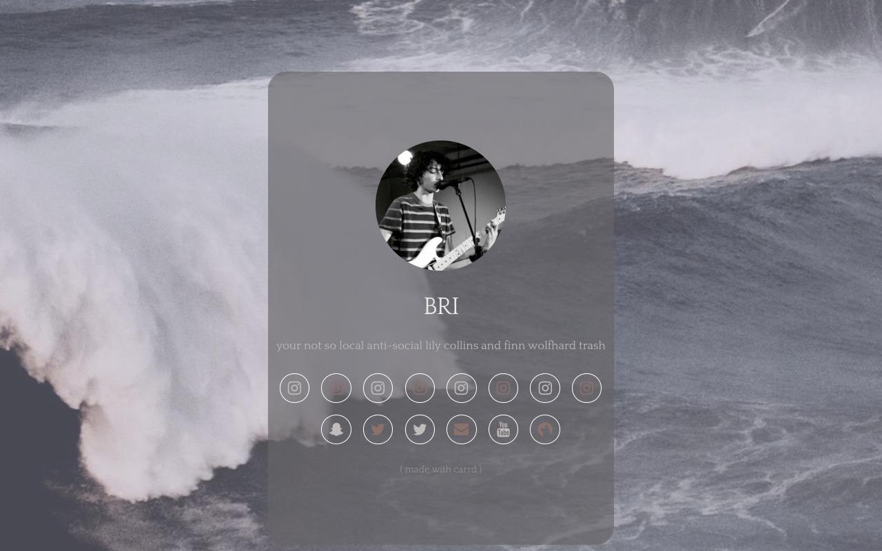 Carrd profile picture for @reckless